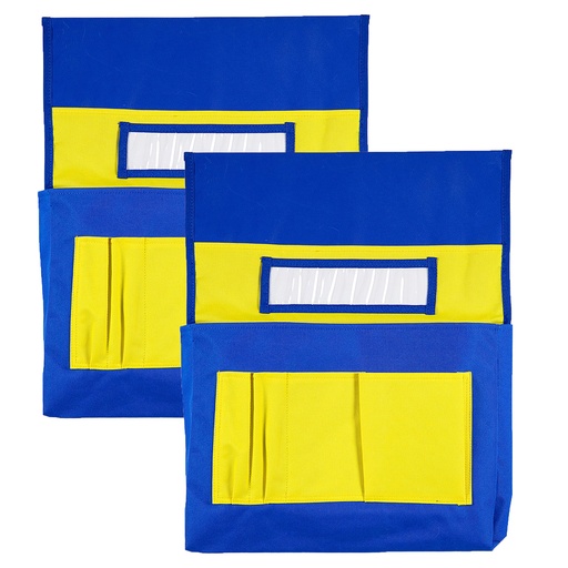 [1580362 CD] Blue/Yellow Chairback Buddy™ Pocket Charts Pack of 2