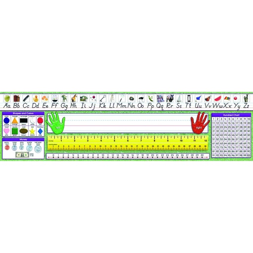 [9004 NS] Modern Manuscript Primary Desk Plates Pack of 36