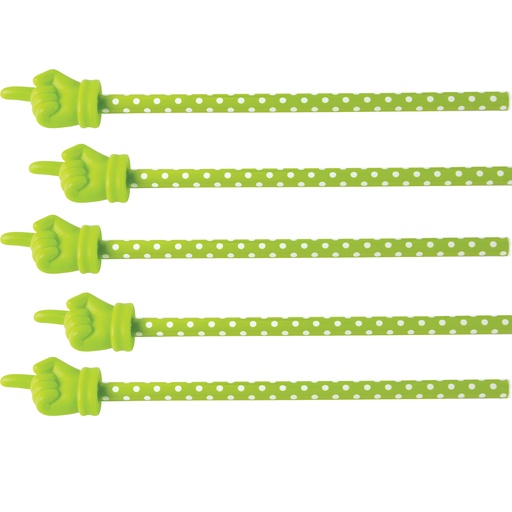 [20679-5 TCR] Lime Polka Dots Hand Pointer Pack of 5