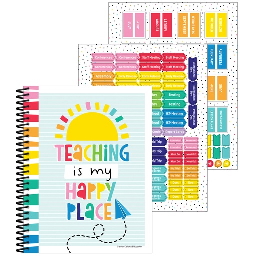 [105034 CD] Happy Place Teacher Planner