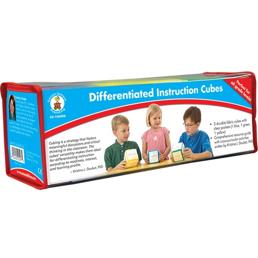 [146006 CD] Differentiated Instruction Cubes Manipulatives Pack of 3