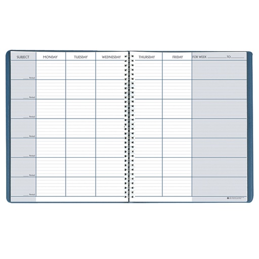 [50907 HOD] Blue 8 1/2" x 11" 45 Week Teacher's Planner