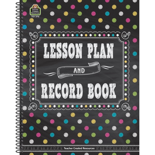 [3716 TCR] Chalkboard Brights Lesson Plan and Record Book