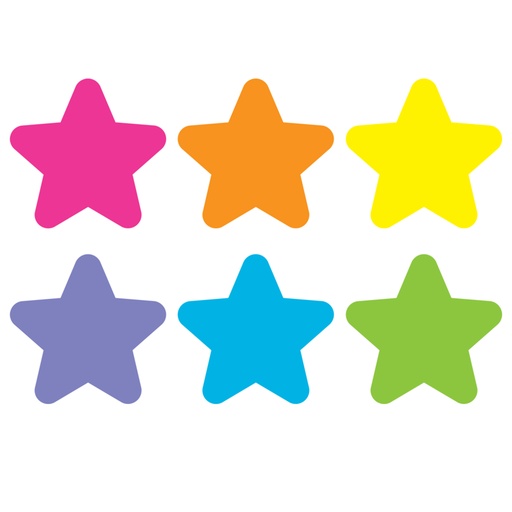 [77047 TCR] 4" Bright Stars  Spot On® Carpet Markers