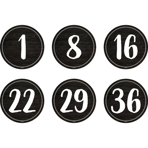 [77531 TCR] 4" Spot On Floor Markers Modern Farmhouse Numbers 1-36