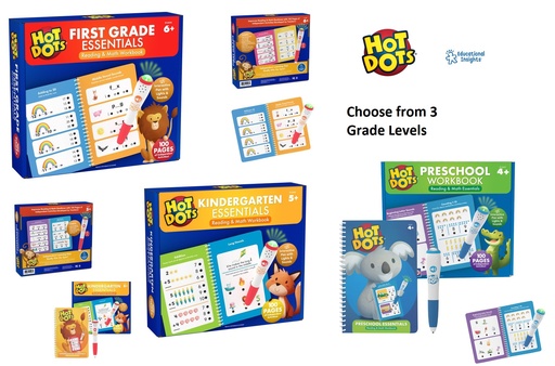 Hot Dots® Essentials Reading & Math Workbook