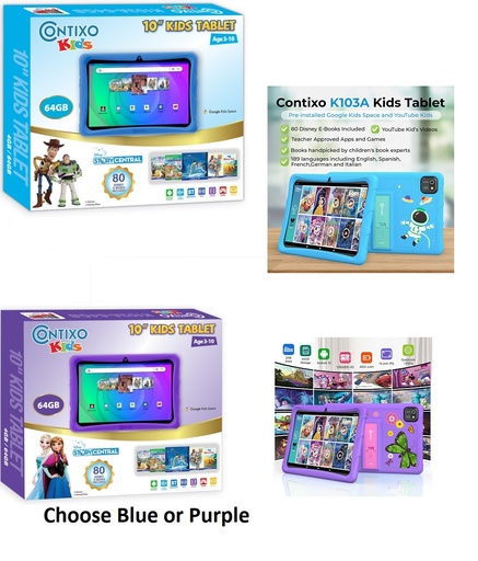 K103-A 10-Inch Kids 64GB HD Tablet